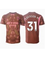 Moške Nogometnih dresov Manchester City Ederson Moraes #31 Vratar Domači 2024-25 Kratki rokavi